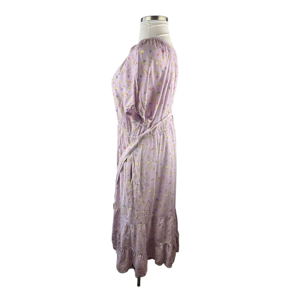 Matilda Jane Enchanted Garden Lavender Artist Floral Tiered Maxi Dress Size XXL - Picture 8 of 14